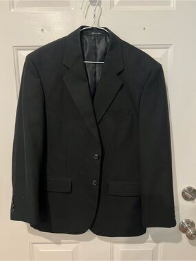 George Men's Black Suit Blazer - Classic Two-Button